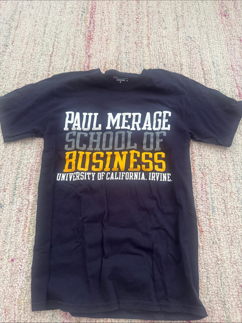 Champion Navy Paul Merage School of Business Graphic Tee